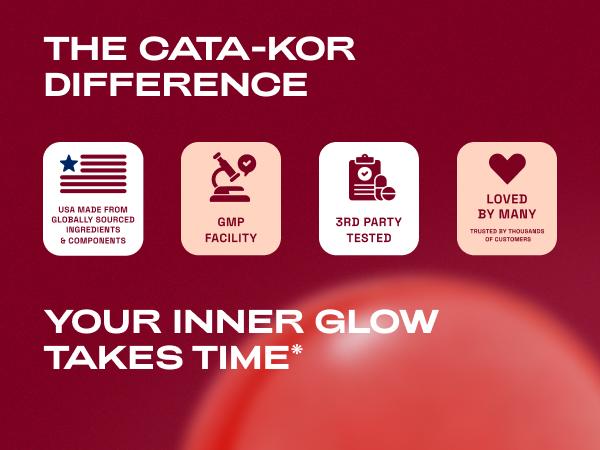 Cata-Kor Skin, Hair & Nails Supplement &ndash; Ca AKG | MSM | Hyaluronic Acid | Biotin &ndash; Supports Radiant Skin, Promotes Shiny Hair & Strong Nails &ndash; Beauty Complex, Dietary Supplement