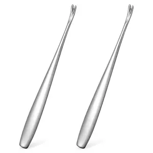2 Pcs Nail Cuticle Remover Cuticle Pusher Cutter Stainless Steel Dead Skin Remover Tool Professional Manicure Trimmer Tool for Nail Edges
