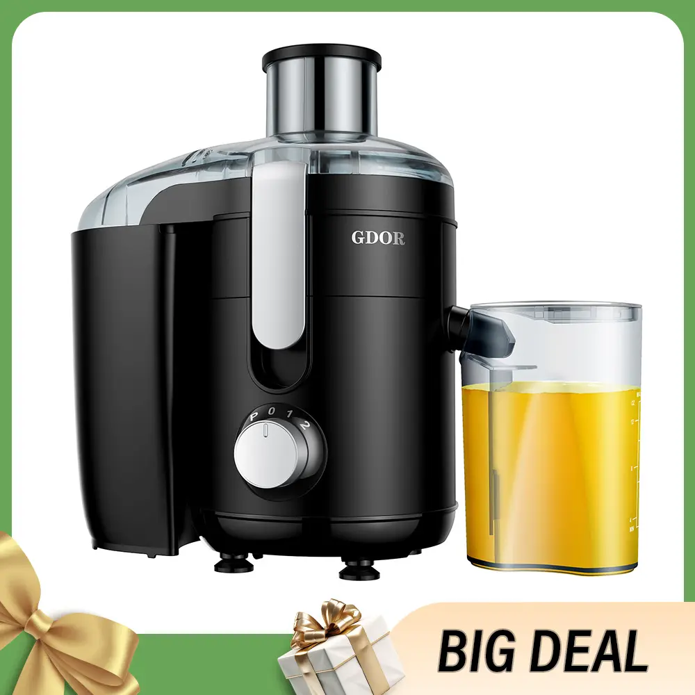 800/1200/1300W+2.5/3/3.2 inch Feed Chute Juicer Electric Juicer with Titanium Enhanced Cut Disc, for Fruits and Veggies, Anti-Drip, Blender Jug tiktokshopbacktoschool