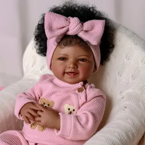 BABESIDE Lifelike Reborn Baby Dolls 17Inch Fabric body+vinyl limbs Real Life Baby Dolls with Toy Accessories For kids Age 3+ Suitable gifts for Mother's Day Valentine'sDay Children's Day & Christmas