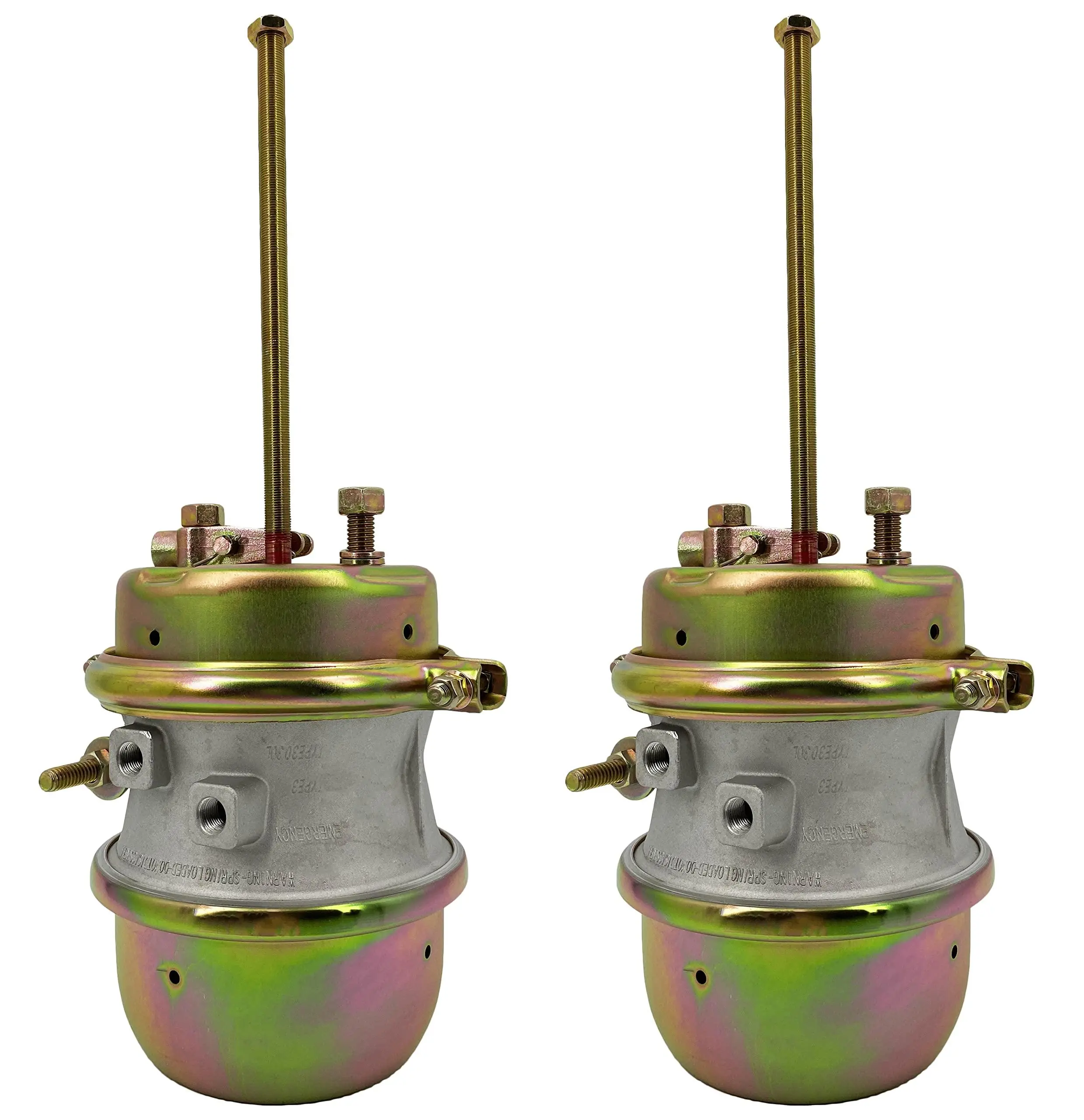 Torque 2-Pack 30/30 Square Bosses Air Brake Chamber, 3" Long Stroke Vehicle Accessories for Semi Truck Trailer (Replaces Bendix NT3030ELS80 NT3030ELS99 Haldex GC3030L LC3030L GC3030LR, 2 x TR3030CLS)