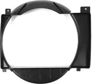 Radiator Cooling Fan Shroud Compatible with 1987-2001 Jeep Cherokee Replaces CH3110104 52027501AB 52027501AC Black PP Plastic