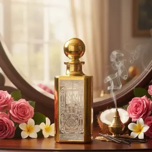 Golden Creamy Incense Rose/ oil base/ mixation/ luxurious, tropical, and creamy oriental-floral scent profile fragrance