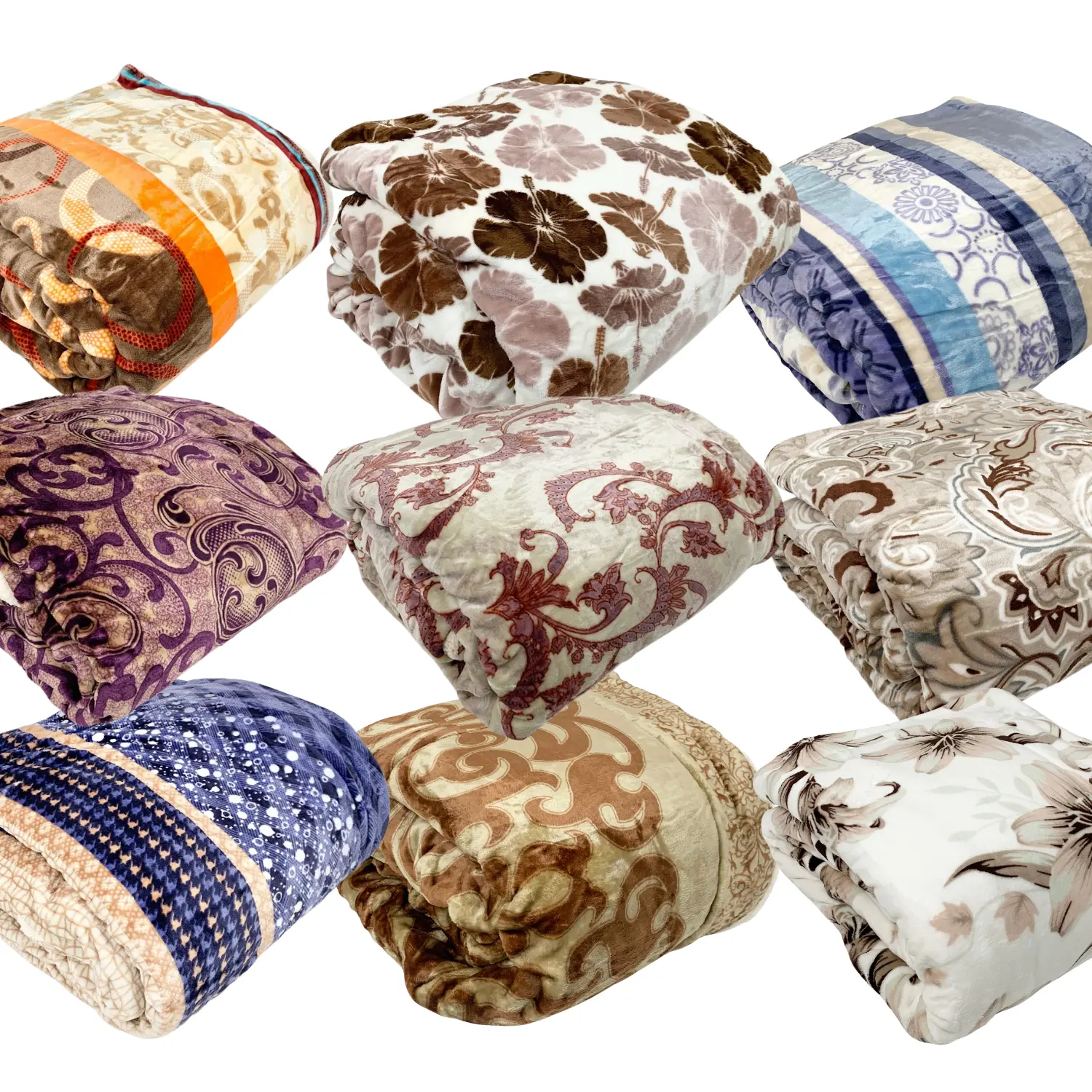 Suprise Blanket 79x95 Super Soft Mystery Oversized Blanket, Floral Patterns