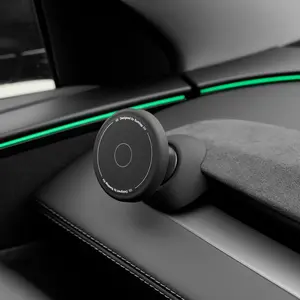 for Tesla Model 3 24-25 / Model Y 25- 26 (Juniper & Highland ）Magnetic Car Phone Holder Mount Adjustable Holder Non-Slip Silicone Base Phone Holder for Tesla