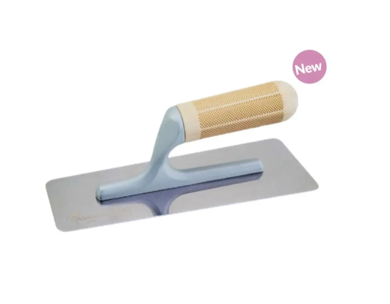 MARMORINO TOOLS XTrowel 0,5 Molybdenum-Enriched Stainless Steel Blade Poplar Wood Handle Anti-Scratch Corners Rectified Edge for Venetian Plaster