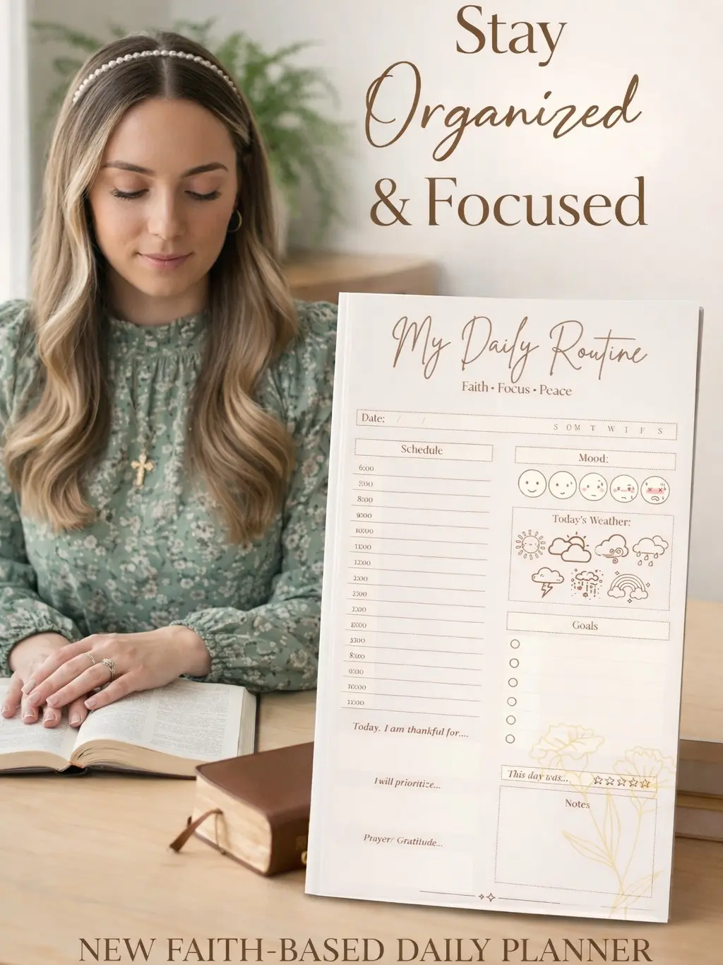 Daily Mom Planner | Faith-Based Daily Routine for Moms