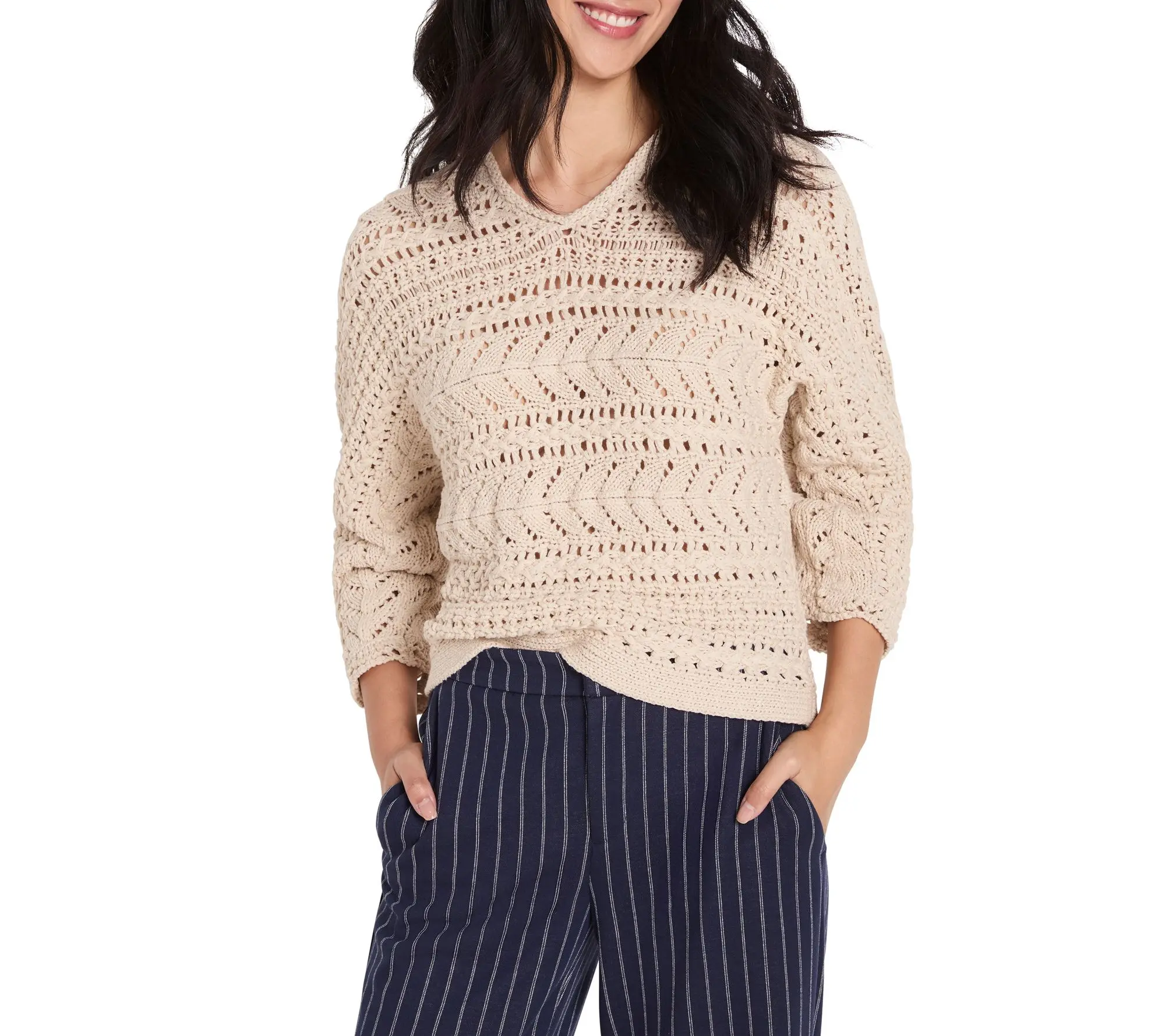 NIC+ZOE Tape Yarn Stitch Sweater NIC+ZOE Tape Yarn Stitch Sweater