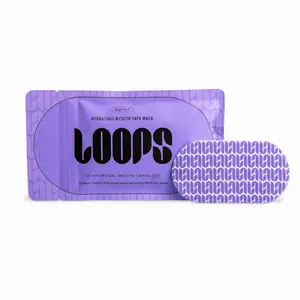 LOOPS | Mouth Tape Hydrogel Lip Mask - Hydrating Overnight Lip Treatment Patches, 10 Count