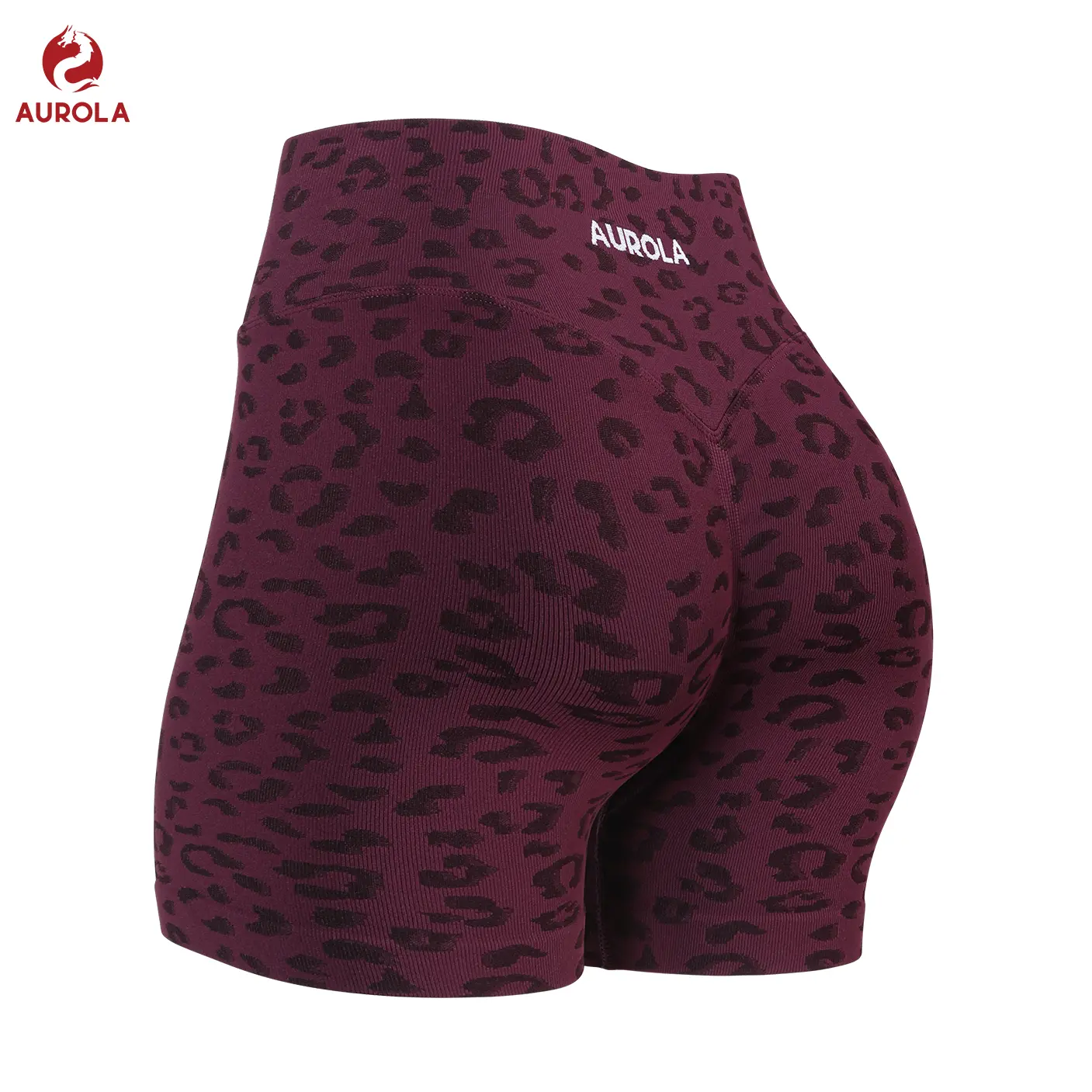 AUROLA Leopard Workout Shorts for Women,Gym Shorts Scrunch Butt Seamless Athletic Shorts tiktokshopbacktoschool