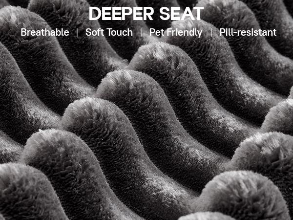 【3 Packages Shipping】Ovios 135" Sectional Boneless Sofa Couch with Chaise, Modular Cloud Couch with Ottoman Plush Corduroy, No Assembly Required Big Comfy Sofa Bed with Fluffy Memory Foam for Livingroom