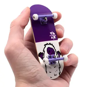 32mm Prolific Gen2 Fingerboard Complete - "Purple Yeti" Graphic - Gen2 Prodigy Trucks + Pro Duro Bubble Bushings