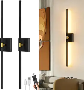 Battery Operated Wall Sconces Set of 2 10000mAh Rechargeable Wireless 360° Rotatable Magnetic 4CCT Dimmable LED Lighting for Bedroom Living Room Hallway,Apr Stock Up,Mother's Day Gift