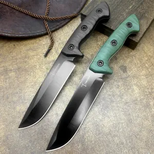 Stainless steel camping knife, portable design, men's outdoor knife, fishing knife