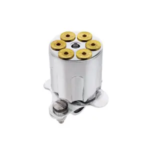 United Pacific – Chrome Aluminum Gun Cylinder Steering Wheel Spinner