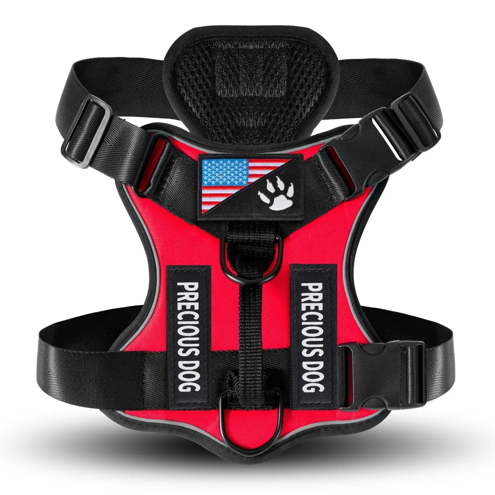 Adjustable Reflective Dog Harness, No Choke Harness, Pet Training Vest, Pet Supplies for Walking Running Training, Easy To Control Small, Medium, Large Dogs