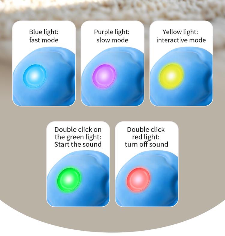 Interactive Dog Toys with Motion Activated, Squeaky Dog Toy Active Rolling Ball, Ball for Daily Training,Used for small dogs and cats , pet accessories, cute pet toys(2.95*2.95*4.33inch) Interactive Dog Toys with Motion Activated, Squeaky Dog Toy Active Rolling Ball, Ball for Daily Training,Used for small dogs and cats , pet accessories, cute pet toys(2.95*2.95*4.33inch)