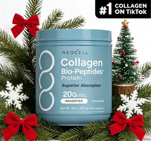 2x NeoCell Collagen Bio-Peptides Powder 20oz - Grassfed Protein Supplement - Advanced with 18 Essential Amino Acids