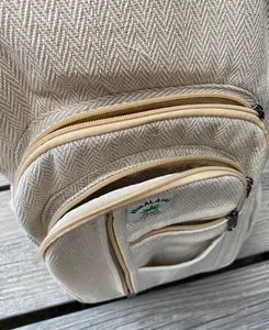 Himalayan Hemp Laptop Backpack: Boho Chic Travel Bag