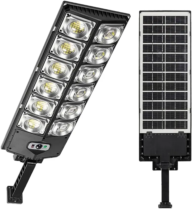 800W 80000LM 8500K LED Solar Street Light - Commercial Waterproof High Brightness 3 Light Modes Dusk to Dawn Lamp for Yard, Garden (Home Supplies Outdoor Lighting)