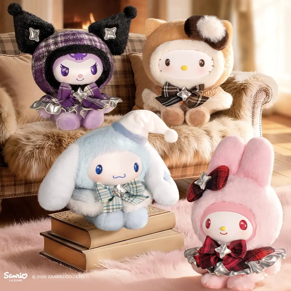 Sanrio characters x MINILIKE Fuzzy Style Series Plush Relaxing Toy Blind Box