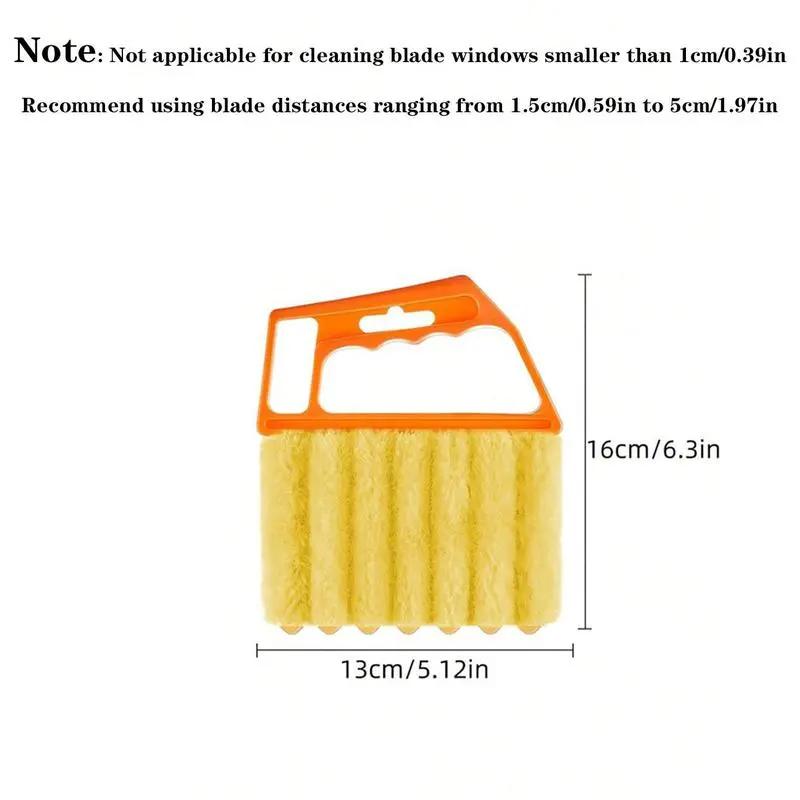 Window Blind Cleaning Brush, Window Blind Cleaner, Air Conditioning Outlet Dust Removal Brush, Hand-held Curtain Brush, Heavy Duty, Home Care Supplies, Yellow Household Items-MM