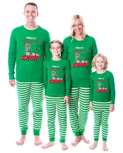 Peppa Pig Matching Family Pajamas Merry Christmas Holiday Fun Shirt and Pant Tight Fit Set