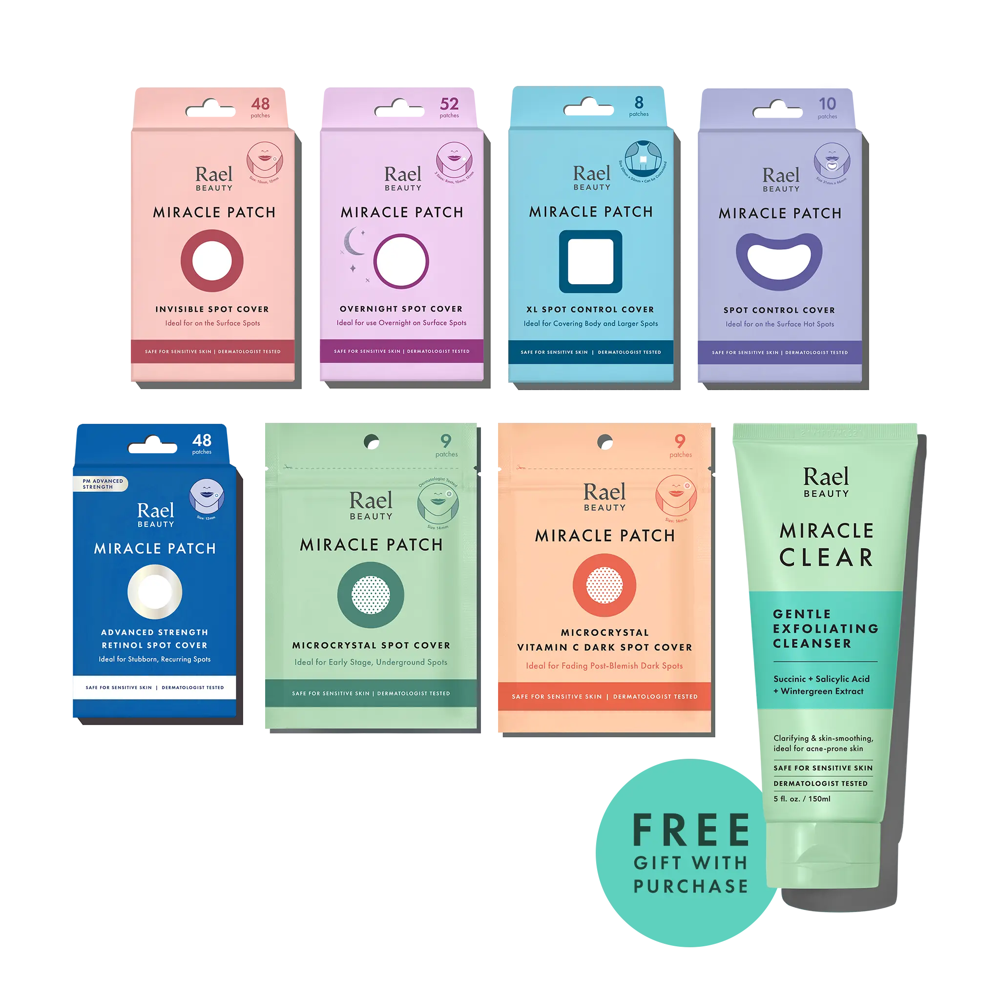 Ultimate Breakout Patch Kit - 7 Patches + Free Cleanser