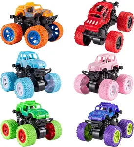 Monster Truck Toys for Kids Ages 3–8, Friction Powered Monster Truck Cars for Boys & Girls, Mini Toy Vehicles Party Favors, Sand Beach Outdoor Toys, Birthday & Holiday Gifts (6 Pack)
