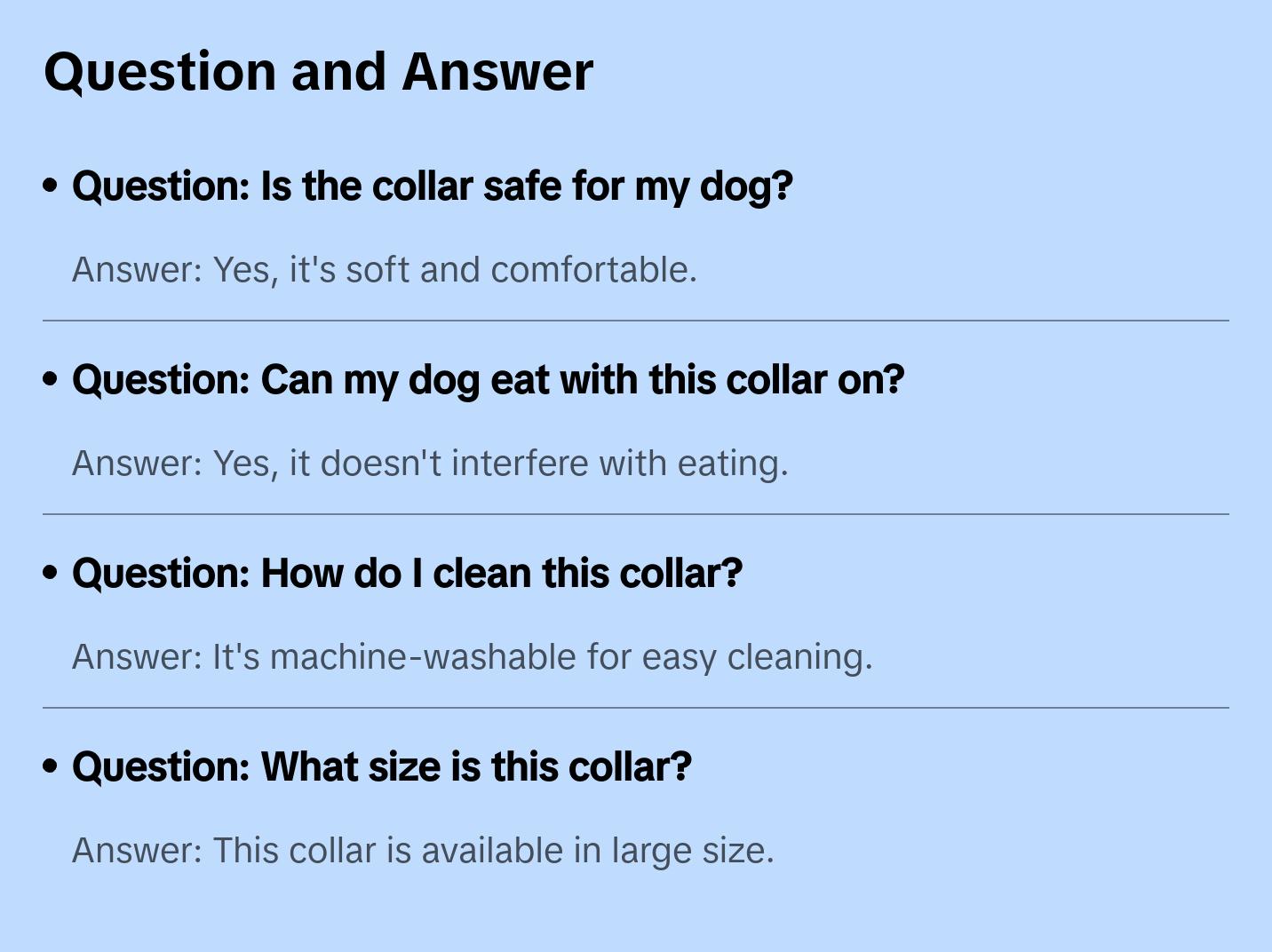 Kong® Cloud™ Dog Collar Blue Large