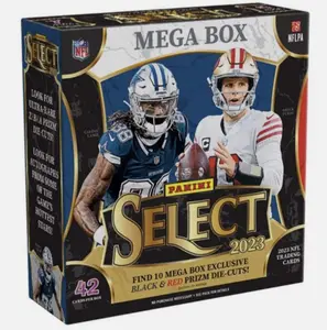 2023 Panini Select NFL Mega Box - 42 Cards - Black & Red Prizm Die-Cuts