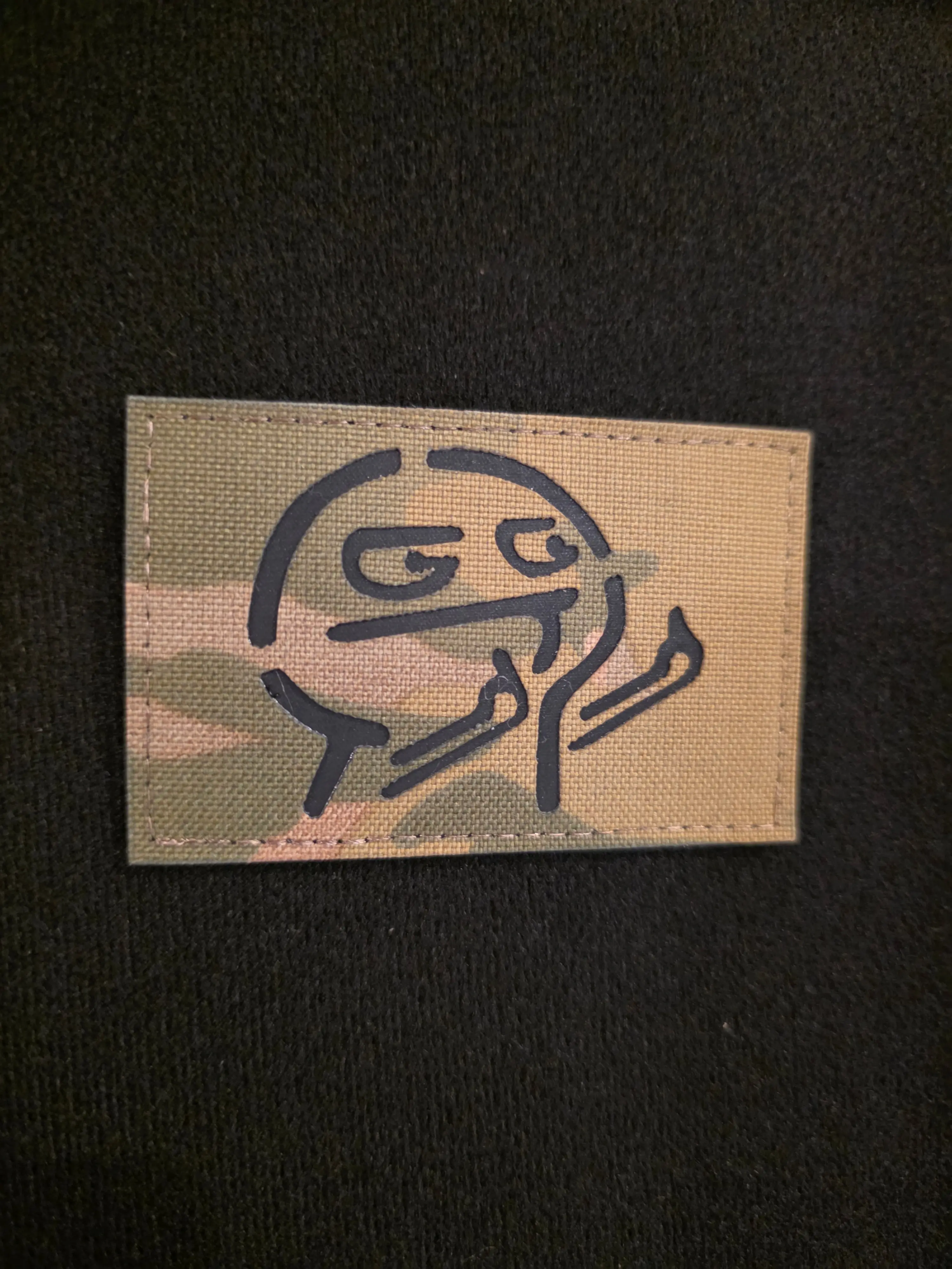 Meme Face Tactical Morale Patch – Camo Hook & Loop