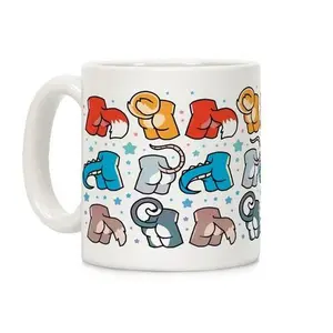 Assorted Furry Butts Coffee Mug, Gift for Women for Men
