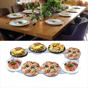 Kitchen Turntable Turntable Tray 360° Rotation Multifunctional Reusable Portable Rotating Food Organizer Tray for Dining Table