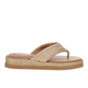 Steve Madden Womens Bella Flip Flop Casual Sandals Casual Low Heel 1-2" - Gold