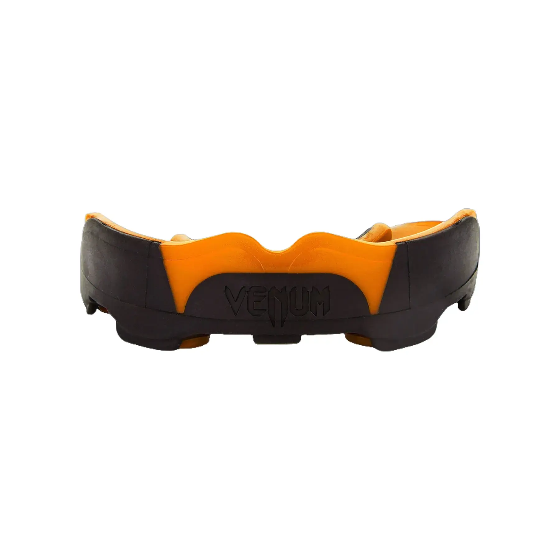 Venum Predator Mouthguard, High Density Rubber Frame for Sports Training, Custom Fit with Superior Breathability and Impact Absorption - Black/Orange, Mold To Your Teeth, Shock Absorption, Teeth Protection
