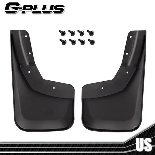 MOTOR GPLUS Heavy Duty Front Mud Flaps Set Pair, Automotive Car Accessories for 2014-2018 Chevy Silverado Truck, Splash Guard