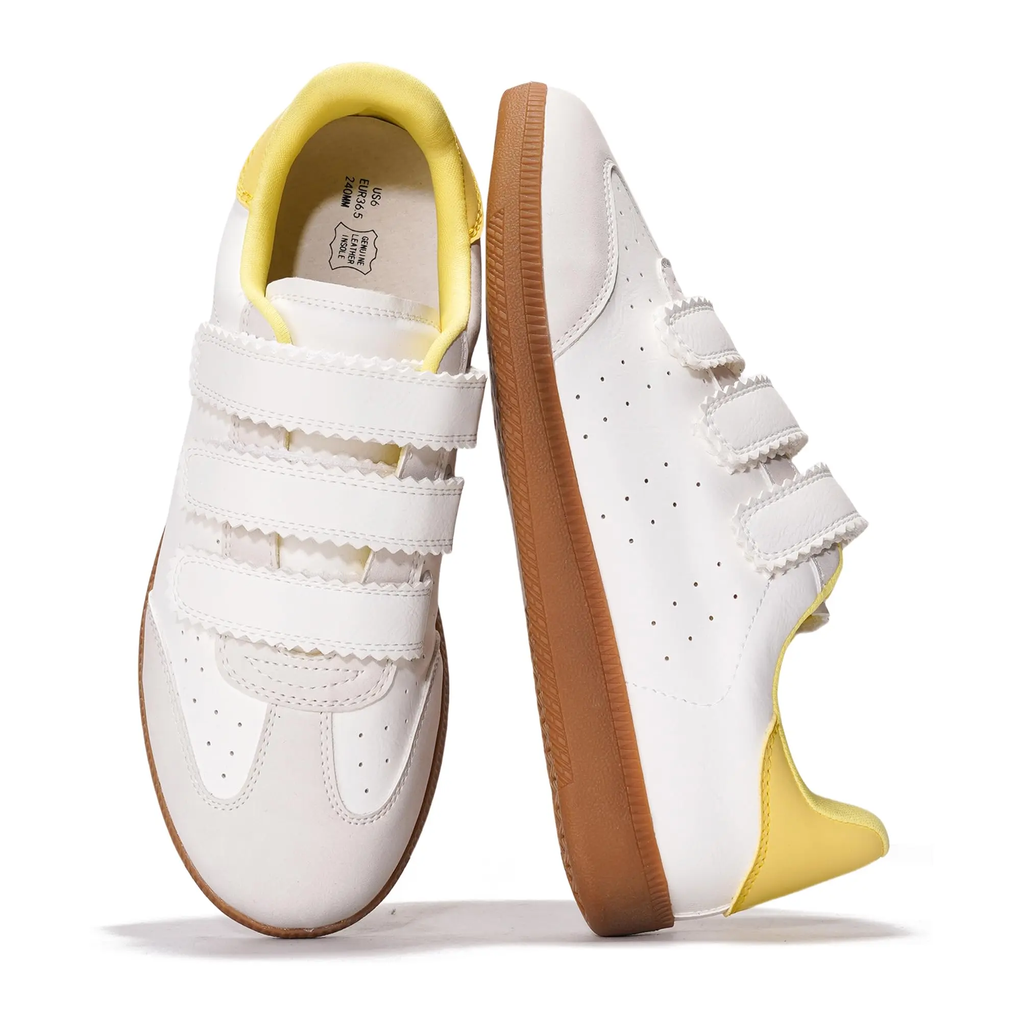 Project Cloud Women's | Eco-Leather Trendy Sneakers | Memory Foam Insole | Lightweight | Non-Slip - Ysabelle