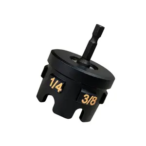 Nut Zipper Drill Attachment for Bolt Removal and Fast Nut,1/4", 3/8", and 1/2" Threaded Rods, Strut Systems,includes 6 replacement heads,Nut Remover Bolt Extractor Tool for Conduit Racks .