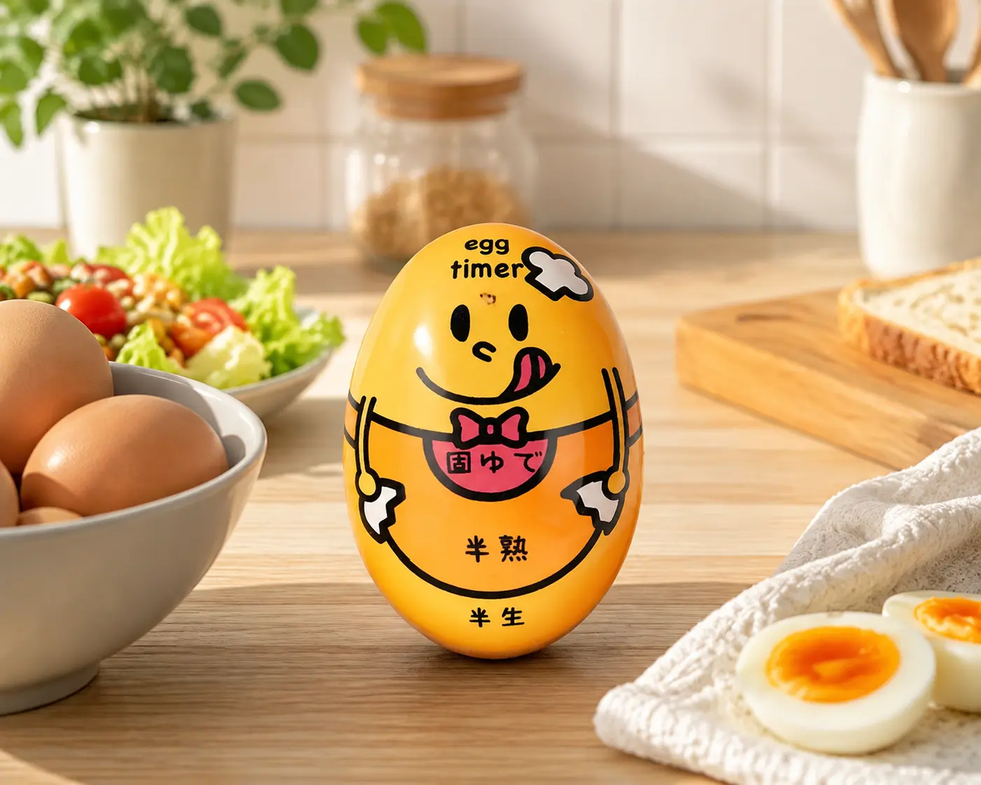 Egg Timer for Perfect Cooking, 1/2 Counts Soft Medium Hard Eggs Indicator, Kitchen Gadget for Boiled Eggs, Easy-to-use Egg Cooking Timer