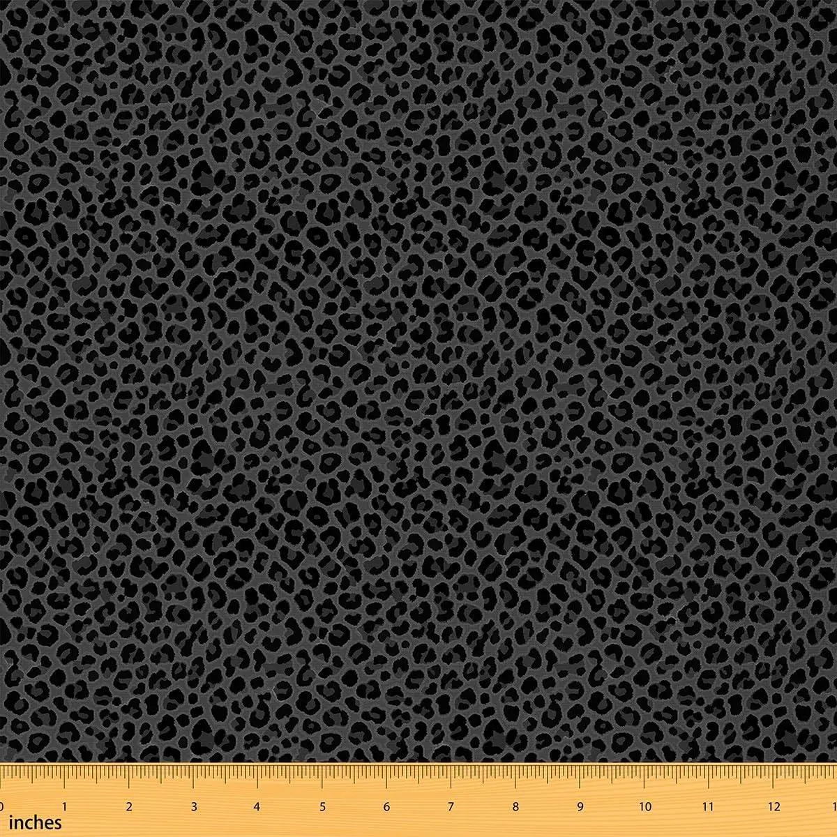 Feelyou Leopard Print Medium Weight Waterproof Polyester Fabric by the Yard - Bolt Cut, No Stretch, Soft, for DIY Crafts, Home Accents, Yard Lengths
