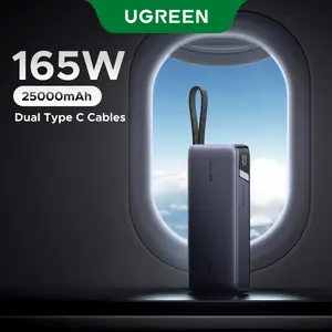 UGREEN 165W Power Bank, 25000mAh Laptop Portable Charger USB-C PD Fast Charging Laptop External Battery Pack for Dell,MacBook,HP,Asus,Lenovo,Steam Deck,Switch,iPhone,Galaxy, iPad and More，TikTokShopBlackFriday ,TikTokShopJumpstartSale