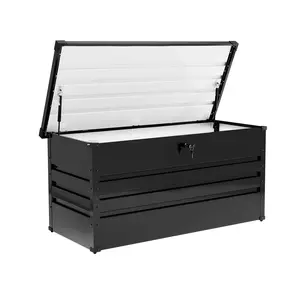 Decksplore Water Resistant Iron Lockable Deck Box – Durable Outdoor Storage for Patio, Garden & Poolside Decksplore Water Resistant Iron Lockable Deck Box – Durable Outdoor Storage for Patio, Garden & Poolside