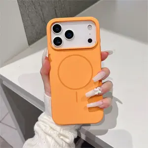 Candy Color Soft Liquid Silicone MagSafe Smartphone Casing, Baby Skin Feel Matte Shockproof Cellphone Protection Accessory, Spring Gift for iPhone 17/16/15/14/13/12/11 (952)