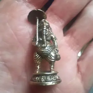 Brass metal elephant Ganesha statue Thailand