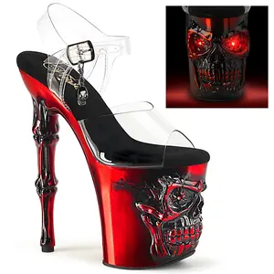 Women's Skull Platform High Heels, Rapture-808-LT Fashion Footwear