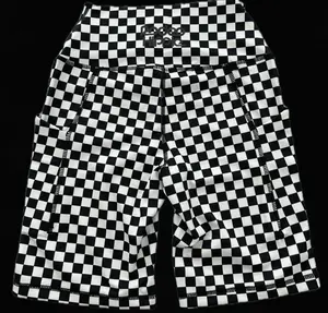Checkered Biker Shorts