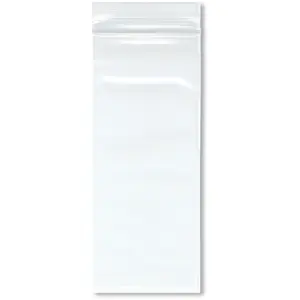 Plymor 3" x 7", 4 Mil Heavy Duty Zipper Reclosable Plastic Bags
