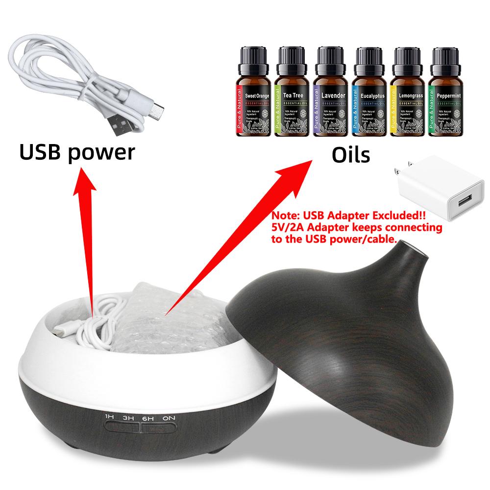 1pc 18.6 Oz Large Capacity Essential Oil Aroma Diffuser Humidifier, Waterless Fragrance Oil Diffuser with Timer, Electric Ultrasonic Anxiety Humidifier, Flower Humidifier & Air Purifier, d is ff user