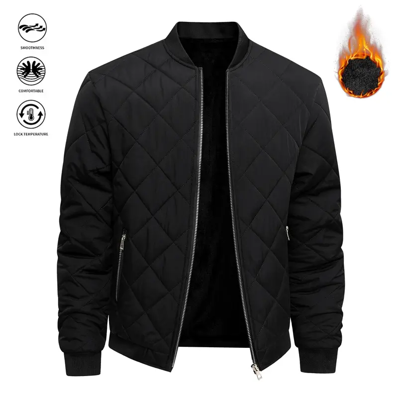Men's Fitted Plaid Long-Sleeve Collared Neck Windproof Waterproof Jacket - Basics Multifunctional Casual Sports Top, Comfortable Fabric, Dry Clean Essential for Daily Wear, Social Gatherings (Normal Type)